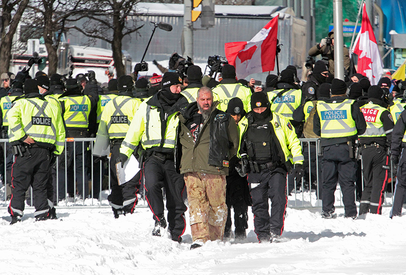 Freedom Convoy : Truckers Protest : Ottawa, Canada : Richard Moore : Photographer : Photojournalist